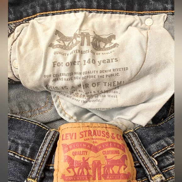 Men’s Levi Strauss & Co 505 Jeans Dark Wash - Picture 10 of 11